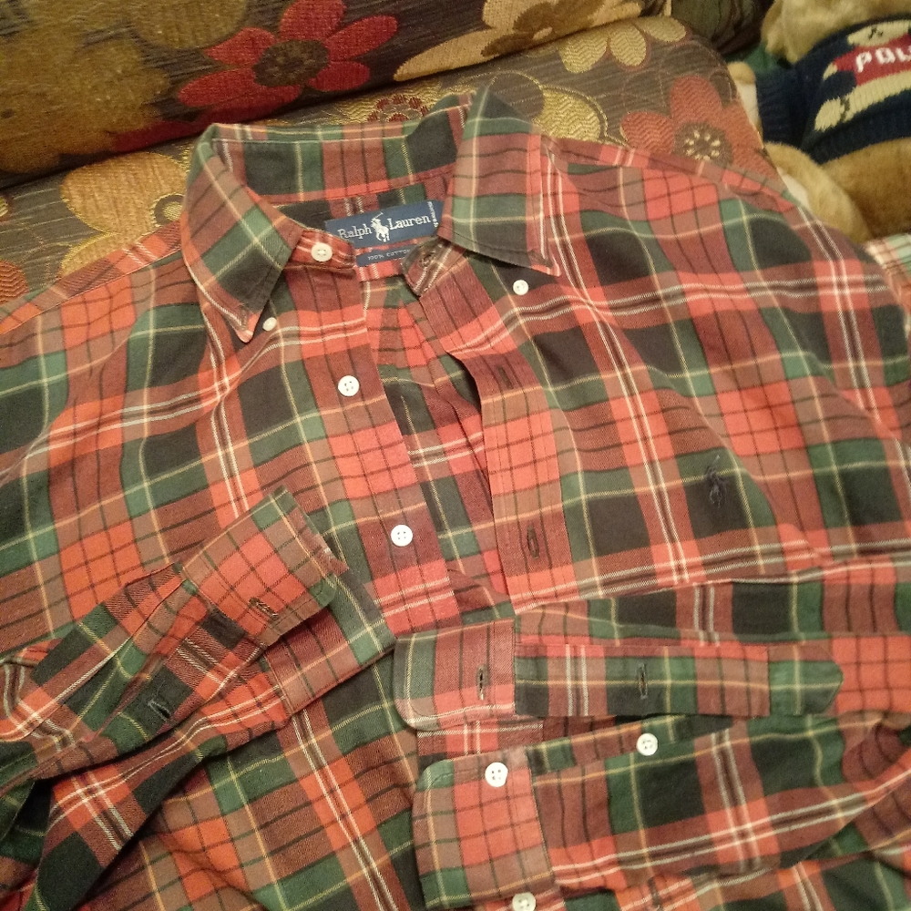 RALPH LAUREN Polo Shirt Mens L Large VINTAGE
